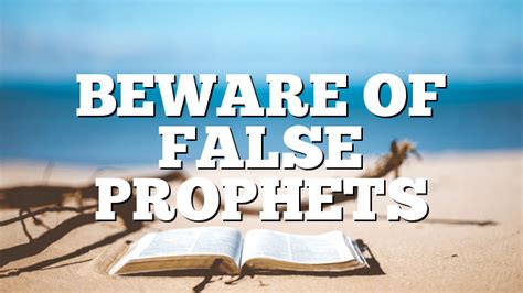 15 Beware of false prophets. They come to you in sheep’s clothing, but inwardly they are ravenous wolves. 16 By their fruit you will recognize them. Are grapes gathered from thornbushes, or figs from thistles? 17 Likewise, every good tree bears good fruit, but a bad tree bears bad fruit.…